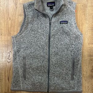 Patagonia Heathered Gray Zip-Up Vest